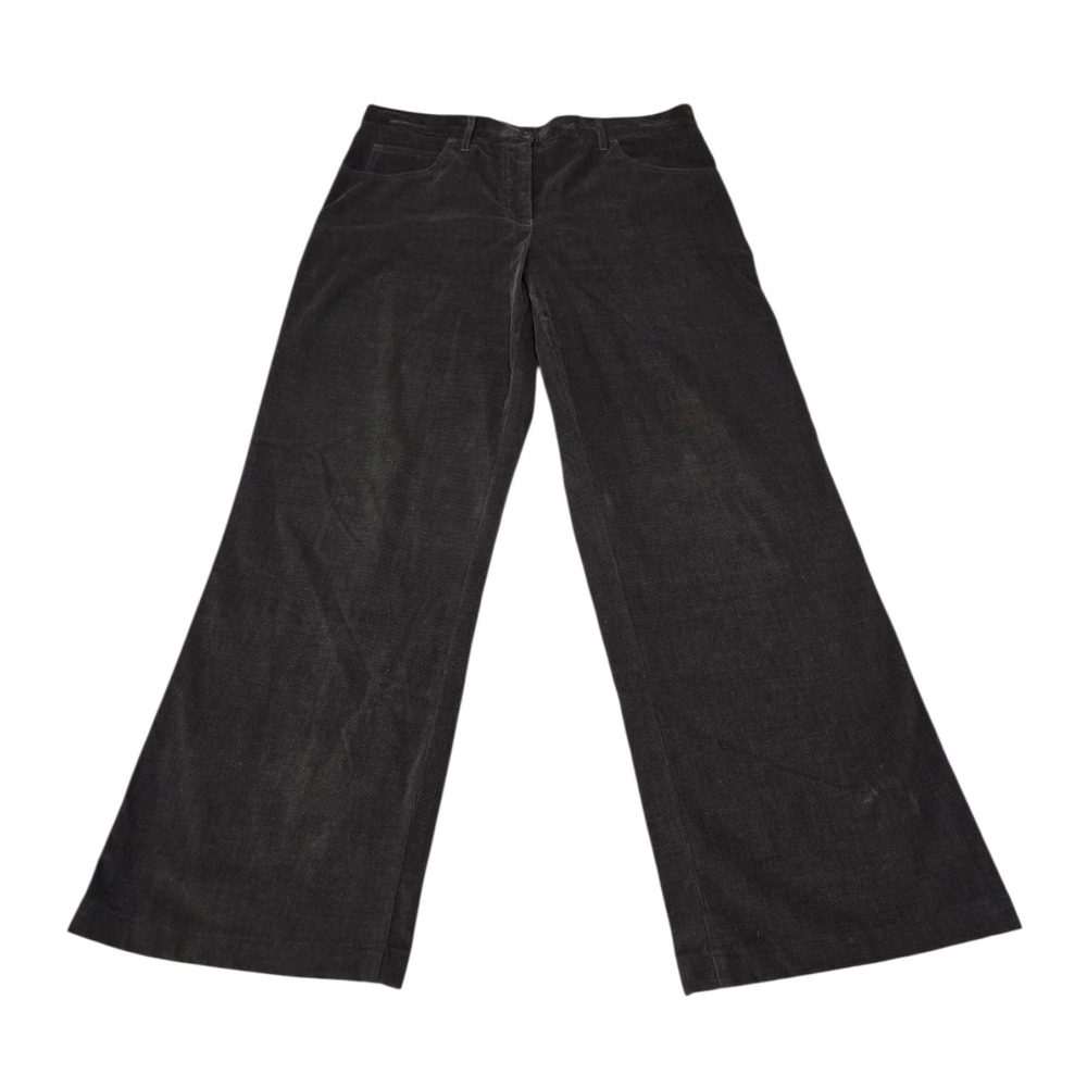 Armani Collezioni Brown Corduroy Wide Leg Pants Italy Neiman Marcus Size 12 NWT